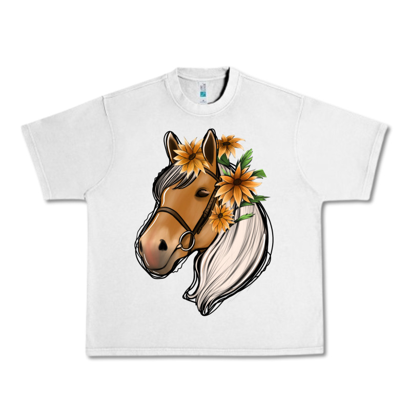 Floral Horse Urban Heavy Tee by Jasminsmagicworld | Teevron