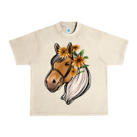 Sandshell floral horse Urban Heavy Tee - Jasminsmagicworld