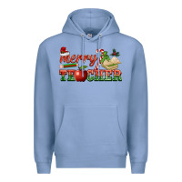 Colony Blue merry teacher Premium Hoodie - BarkalooDesign