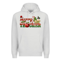 Dove Grey merry teacher Premium Hoodie - BarkalooDesign
