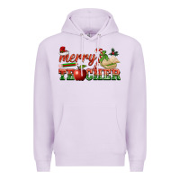 Lilac merry teacher Premium Hoodie - BarkalooDesign