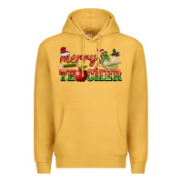 Mustard merry teacher Premium Hoodie - BarkalooDesign