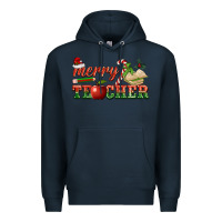 Navy merry teacher Premium Hoodie - BarkalooDesign