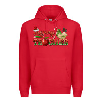 Red merry teacher Premium Hoodie - BarkalooDesign
