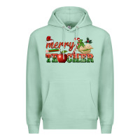 Seafoam merry teacher Premium Hoodie - BarkalooDesign