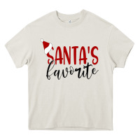 Cream Santa's Favorite Ho Heavy Core Tee - DesigneFamous