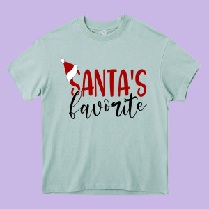 Santa's Favorite Ho Heavy Core Tee Designed By Designefamous
