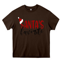 Chocolate Brown Santa's Favorite Ho Heavy Core Tee - DesigneFamous