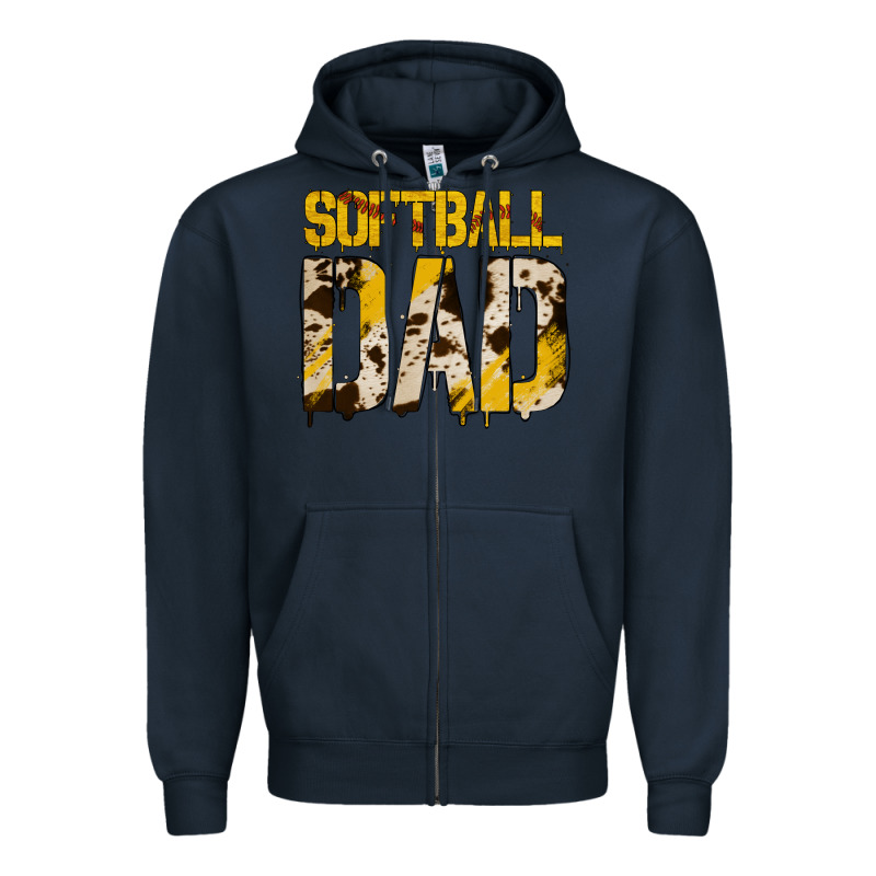 No Background Softball Dad Zipper Hoodie by Jasminsmagicworld | Teevron