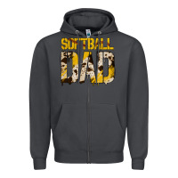 Smoke no background softball dad Zipper Hoodie - Jasminsmagicworld