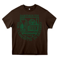 Chocolate Brown The Dartmouth, College Heavy Core Tee - DesigneFamous