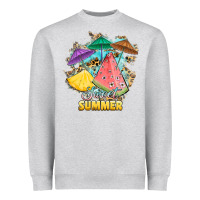 Heather Grey sweet summer watermelon pineapple fruits Heavyweight Sweatshirt - RanaPortraitStore