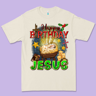 Happy Birthday Jesus Premium Tee Designed By Fadigitalartstudio