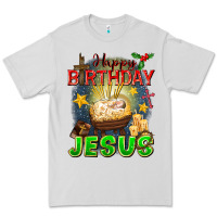 Dove Grey happy birthday jesus Premium Tee - FaDigitalArtStudio