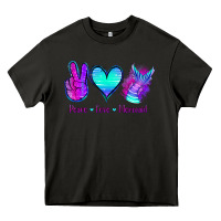 Asphalt Peace Love Mermaid Heavy Core Tee - Jasminsmagicworld