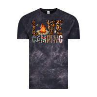 Cloud Black Love Camping Vintage Tee - CowhideDigitalArt