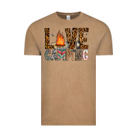 Vintage Coffee Love Camping Vintage Tee - CowhideDigitalArt