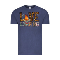 Vintage Denim Love Camping Vintage Tee - CowhideDigitalArt