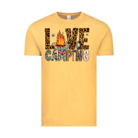 Vintage Mustard Love Camping Vintage Tee - CowhideDigitalArt