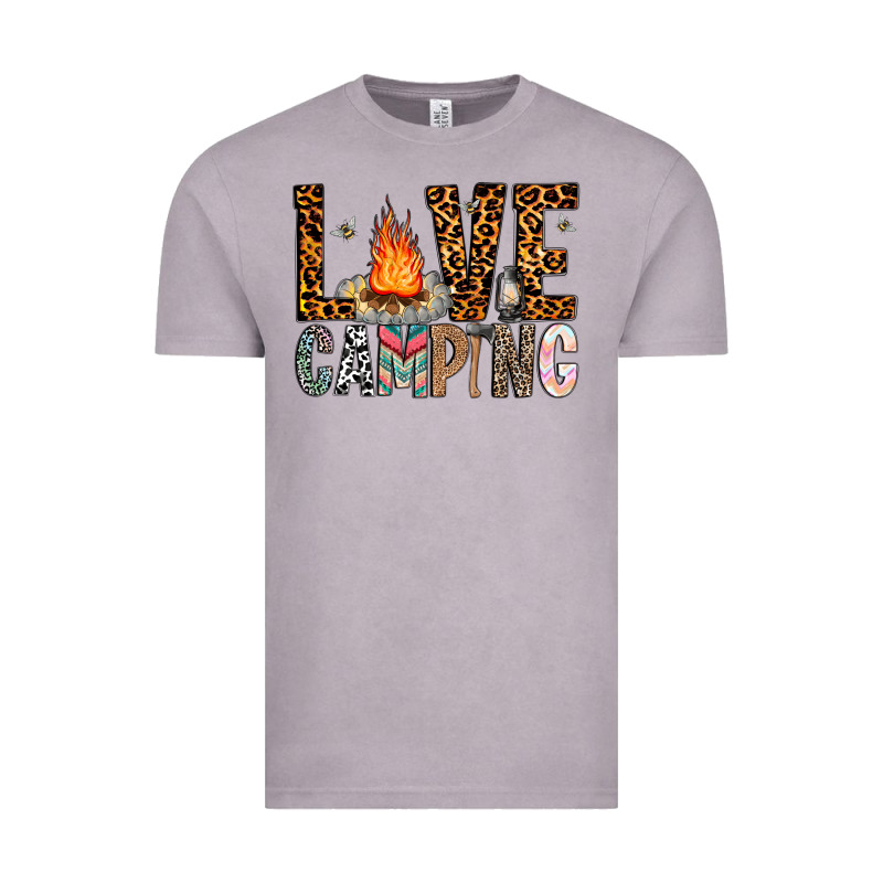 Love Camping Vintage Tee by CowhideDigitalArt | Teevron