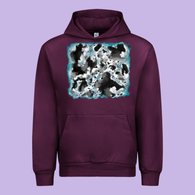 Cowhide Glitter Leather Background Urban Hoodie Designed By Ranaportraitstore