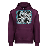 Mauve Wine cowhide glitter leather background Urban Hoodie - RanaPortraitStore