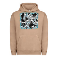 Pigment Burro cowhide glitter leather background Urban Hoodie - RanaPortraitStore