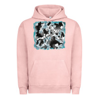 Pigment Salmon cowhide glitter leather background Urban Hoodie - RanaPortraitStore