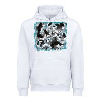 White cowhide glitter leather background Urban Hoodie - RanaPortraitStore