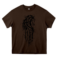 Chocolate Brown horse of rohan active Heavy Core Tee - DesigneFamous