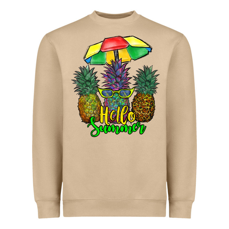 Hello Summer Pineapples Heavyweight Sweatshirt by RanaPortraitStore | Teevron