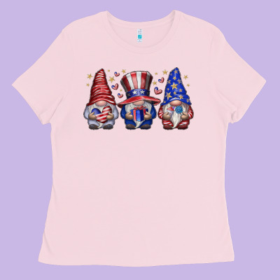 American Gnomes Ladies Tee Designed By Cowhidedigitalart