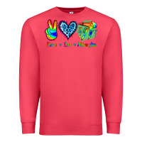 Cardinal Peace Love Hairstylist Premium Sweatshirt - Jasminsmagicworld