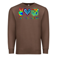 Chestnut Peace Love Hairstylist Premium Sweatshirt - Jasminsmagicworld