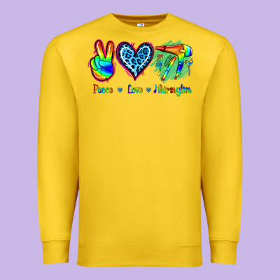 Peace Love Hairstylist Premium Sweatshirt Designed By Jasminsmagicworld
