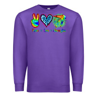 Purple Peace Love Hairstylist Premium Sweatshirt - Jasminsmagicworld