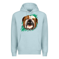 Blue Mist Bulldog Green glitter Premium Hoodie - Jasminsmagicworld