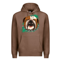 Chestnut Bulldog Green glitter Premium Hoodie - Jasminsmagicworld