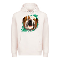 Pale Pink Bulldog Green glitter Premium Hoodie - Jasminsmagicworld