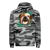 Slate Camo Bulldog Green glitter Premium Hoodie - Jasminsmagicworld