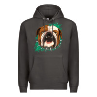 Smoke Bulldog Green glitter Premium Hoodie - Jasminsmagicworld