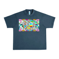Midnight Navy The Pool Is My Happy Place Urban Heavy Tee - CowhideDigitalArt