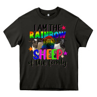 Asphalt I am the rainbow sheep of the family Heavy Core Tee - FaDigitalArtStudio