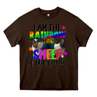 Chocolate Brown I am the rainbow sheep of the family Heavy Core Tee - FaDigitalArtStudio