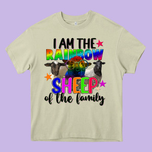 I Am The Rainbow Sheep Of The Family Heavy Core Tee Designed By Fadigitalartstudio