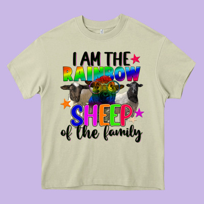 I Am The Rainbow Sheep Of The Family Heavy Core Tee Designed By Fadigitalartstudio