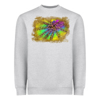 Heather Grey colorful glitter leopard background Heavyweight Sweatshirt - RanaPortraitStore