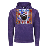 Cloud Purple best dad ever american flag Vintage Hoodie - Artiststas