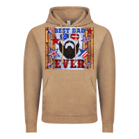 Vintage Coffee best dad ever american flag Vintage Hoodie - Artiststas