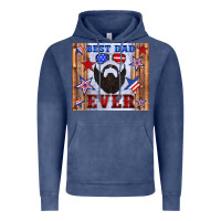Vintage Denim best dad ever american flag Vintage Hoodie - Artiststas